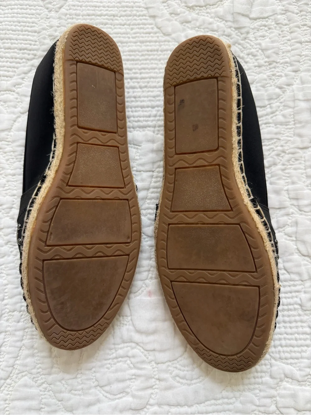 Simply Vera Vera Wang Black Studded Espadrille Flats